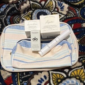 Skin care for face & eyes. A moisturizer for your lips & brow serum in bags